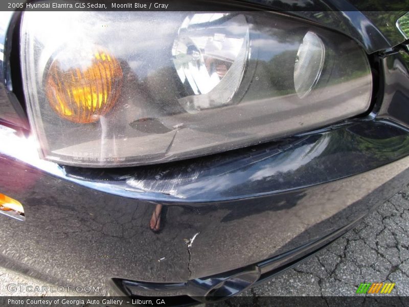 Moonlit Blue / Gray 2005 Hyundai Elantra GLS Sedan
