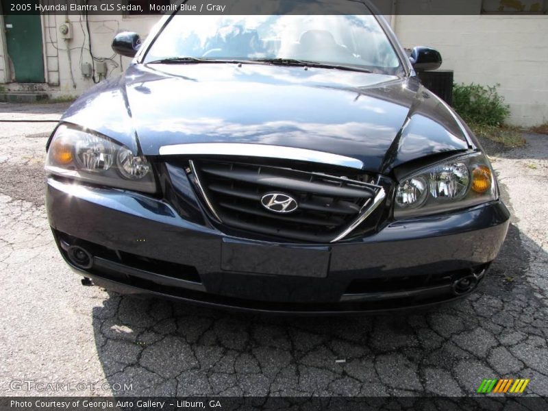 Moonlit Blue / Gray 2005 Hyundai Elantra GLS Sedan