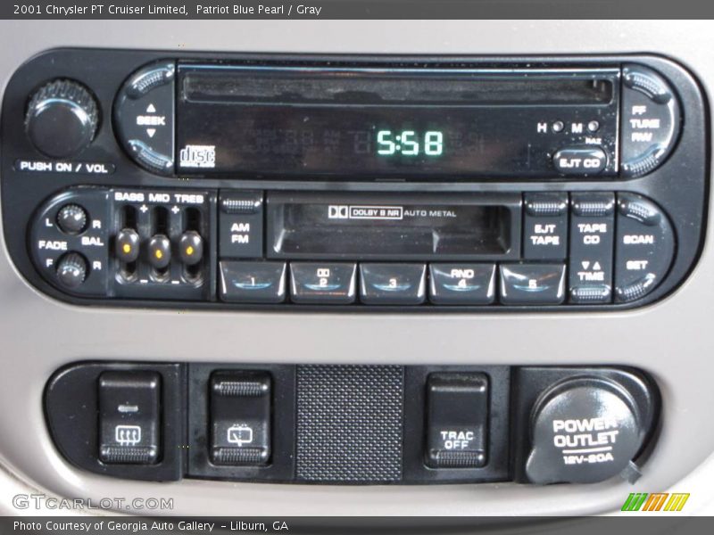 Patriot Blue Pearl / Gray 2001 Chrysler PT Cruiser Limited