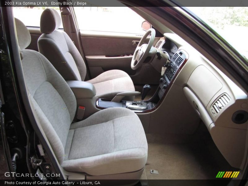 Ebony Black / Beige 2003 Kia Optima LX V6