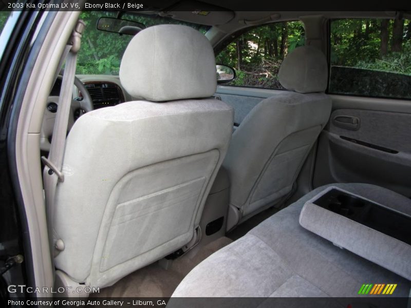 Ebony Black / Beige 2003 Kia Optima LX V6