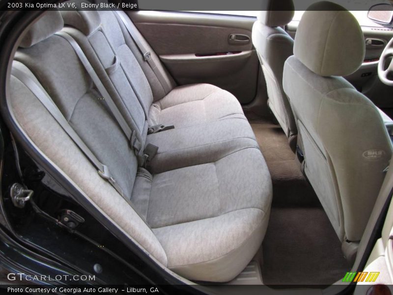 Ebony Black / Beige 2003 Kia Optima LX V6