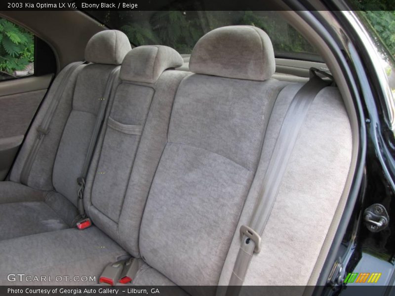 Ebony Black / Beige 2003 Kia Optima LX V6
