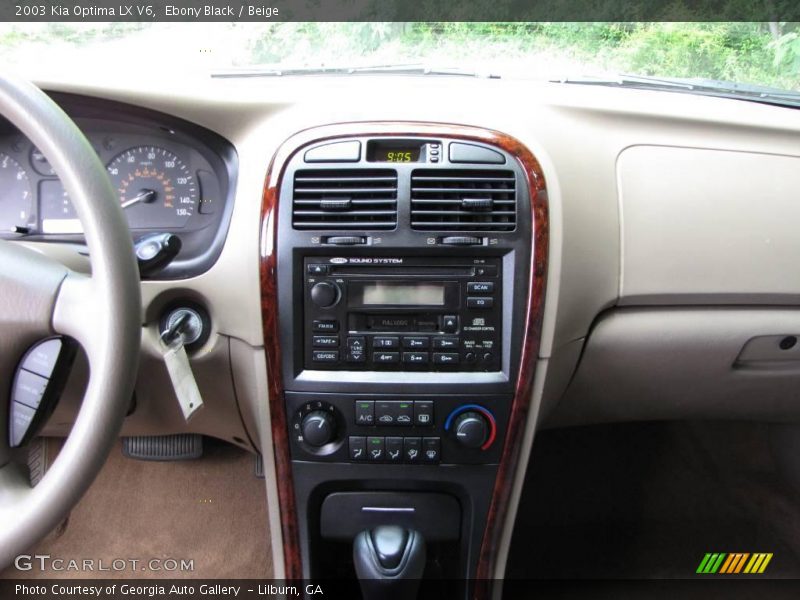 Ebony Black / Beige 2003 Kia Optima LX V6