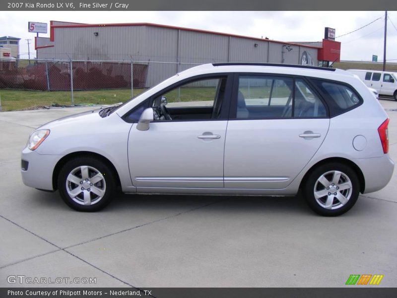 Fine Silver / Gray 2007 Kia Rondo LX V6