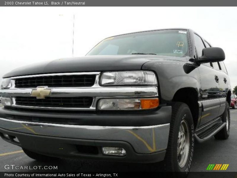 Black / Tan/Neutral 2003 Chevrolet Tahoe LS