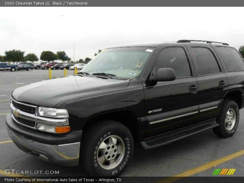 Black / Tan/Neutral 2003 Chevrolet Tahoe LS