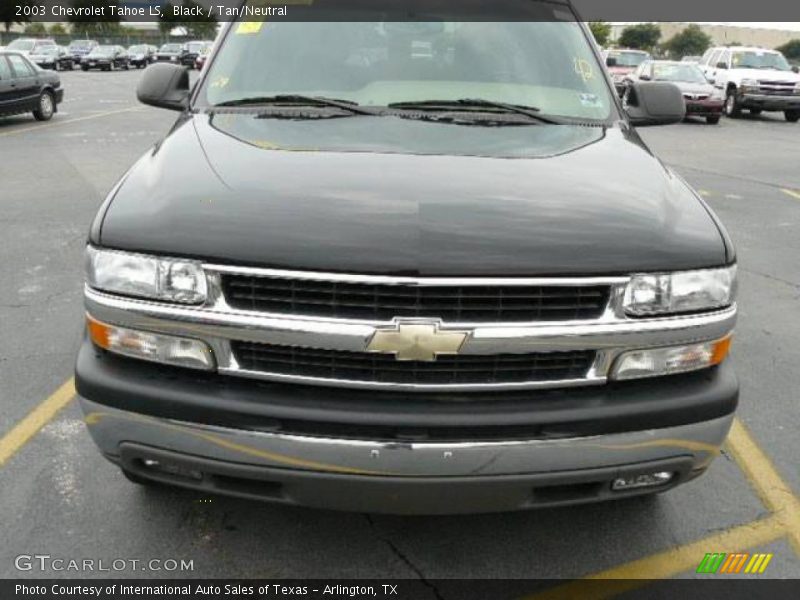 Black / Tan/Neutral 2003 Chevrolet Tahoe LS