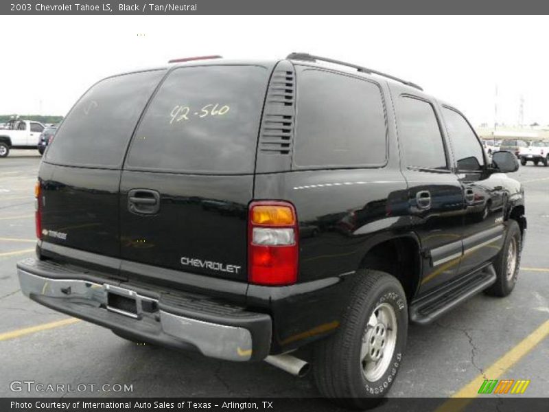 Black / Tan/Neutral 2003 Chevrolet Tahoe LS