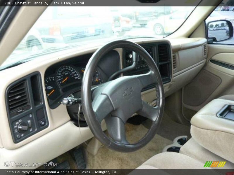 Black / Tan/Neutral 2003 Chevrolet Tahoe LS