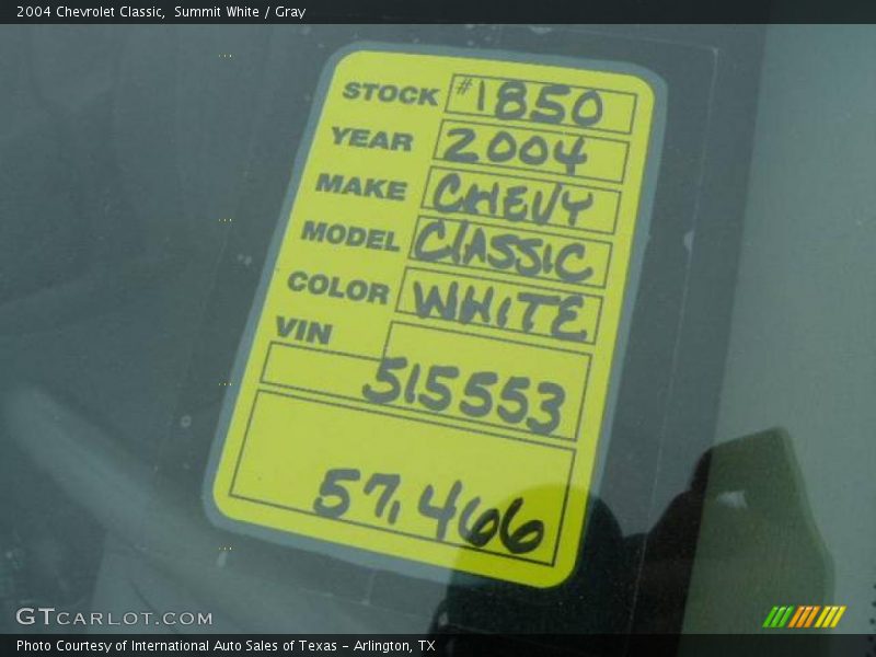 Summit White / Gray 2004 Chevrolet Classic