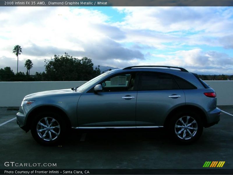 Diamond Graphite Metallic / Wheat 2008 Infiniti FX 35 AWD