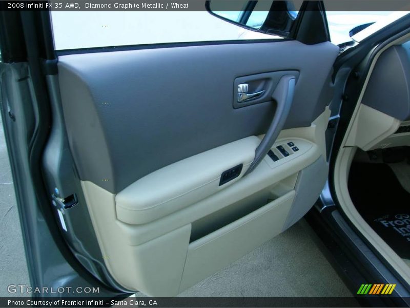 Diamond Graphite Metallic / Wheat 2008 Infiniti FX 35 AWD