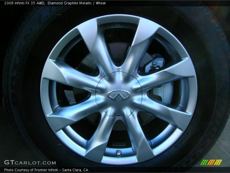 Diamond Graphite Metallic / Wheat 2008 Infiniti FX 35 AWD