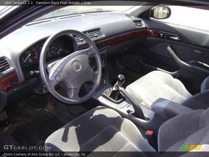 Flamenco Black Pearl Metallic / Gray 1997 Acura CL 2.2