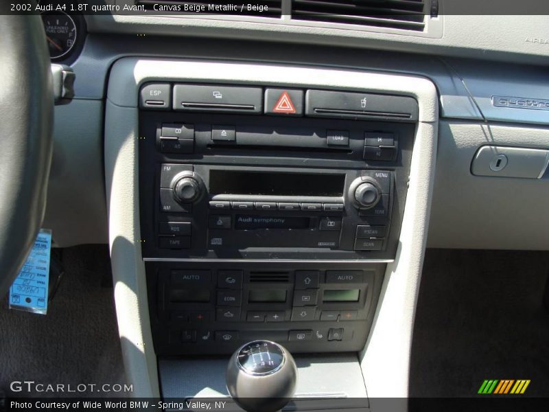 Canvas Beige Metallic / Beige 2002 Audi A4 1.8T quattro Avant