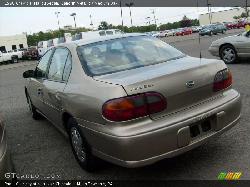 Sandrift Metallic / Medium Oak 1998 Chevrolet Malibu Sedan