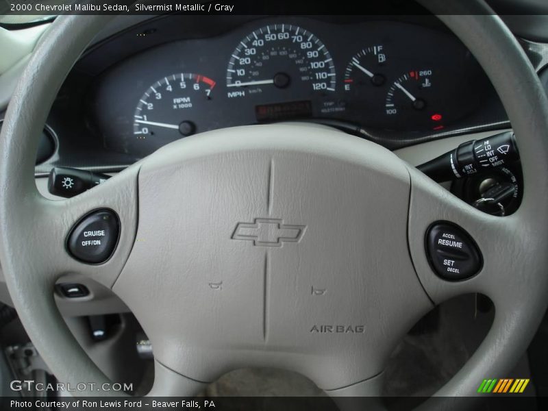 Silvermist Metallic / Gray 2000 Chevrolet Malibu Sedan
