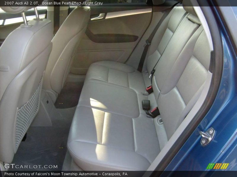 Ocean Blue Pearl Effect / Light Grey 2007 Audi A3 2.0T