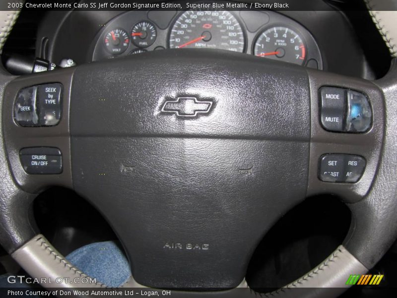 Superior Blue Metallic / Ebony Black 2003 Chevrolet Monte Carlo SS Jeff Gordon Signature Edition