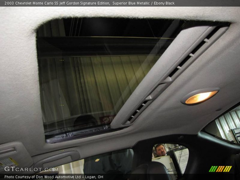 Superior Blue Metallic / Ebony Black 2003 Chevrolet Monte Carlo SS Jeff Gordon Signature Edition