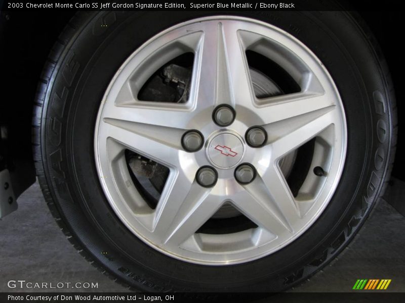 Superior Blue Metallic / Ebony Black 2003 Chevrolet Monte Carlo SS Jeff Gordon Signature Edition