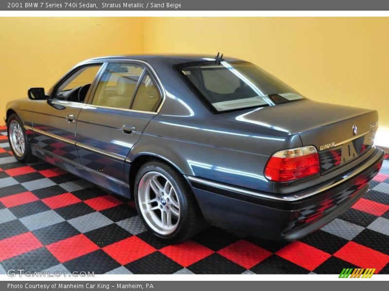Stratus Metallic / Sand Beige 2001 BMW 7 Series 740i Sedan