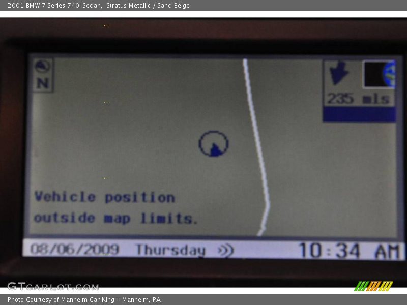 Stratus Metallic / Sand Beige 2001 BMW 7 Series 740i Sedan