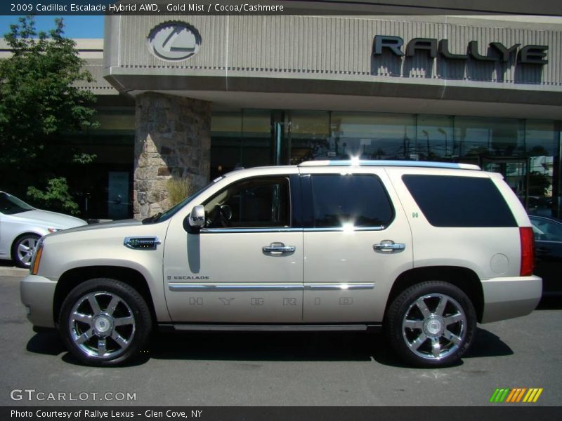 Gold Mist / Cocoa/Cashmere 2009 Cadillac Escalade Hybrid AWD