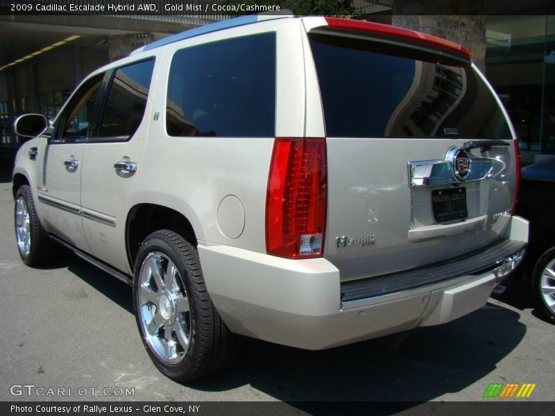 Gold Mist / Cocoa/Cashmere 2009 Cadillac Escalade Hybrid AWD