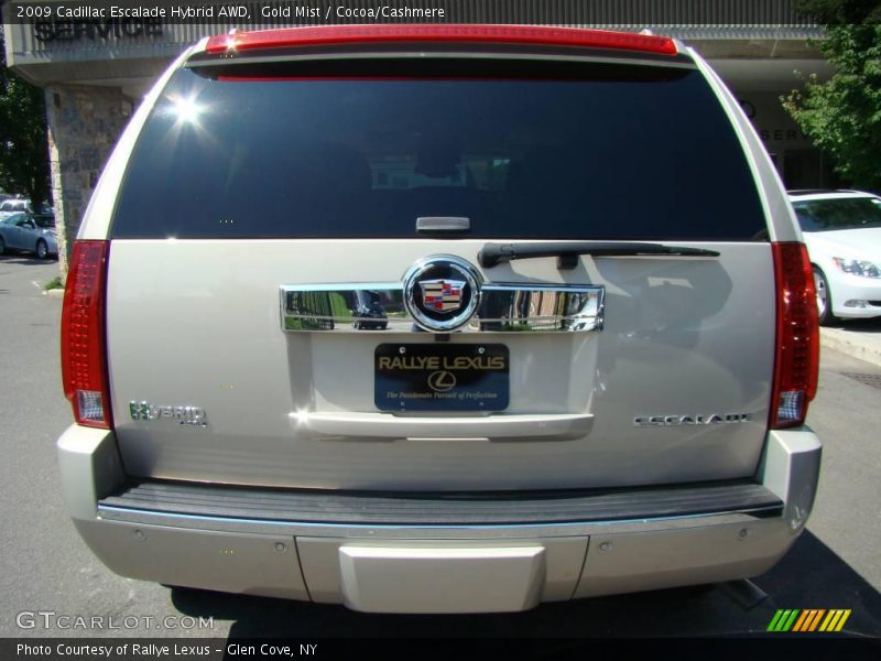 Gold Mist / Cocoa/Cashmere 2009 Cadillac Escalade Hybrid AWD