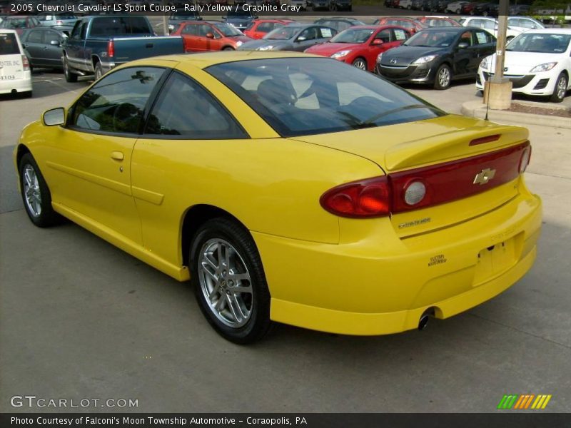 Rally Yellow / Graphite Gray 2005 Chevrolet Cavalier LS Sport Coupe