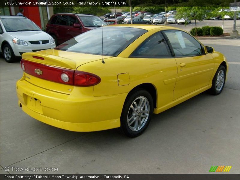 Rally Yellow / Graphite Gray 2005 Chevrolet Cavalier LS Sport Coupe