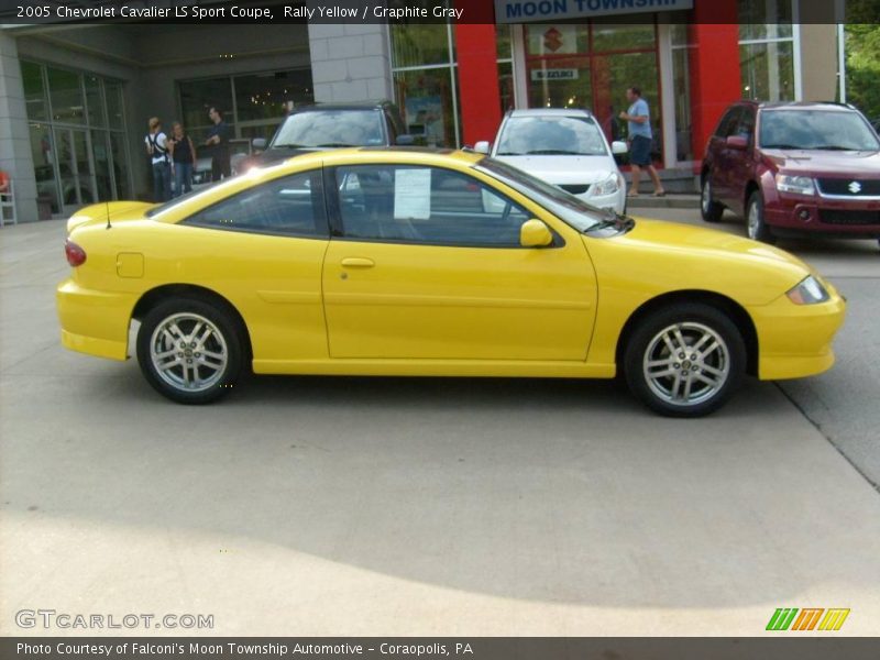 Rally Yellow / Graphite Gray 2005 Chevrolet Cavalier LS Sport Coupe