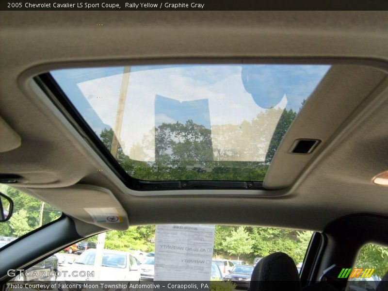 Rally Yellow / Graphite Gray 2005 Chevrolet Cavalier LS Sport Coupe
