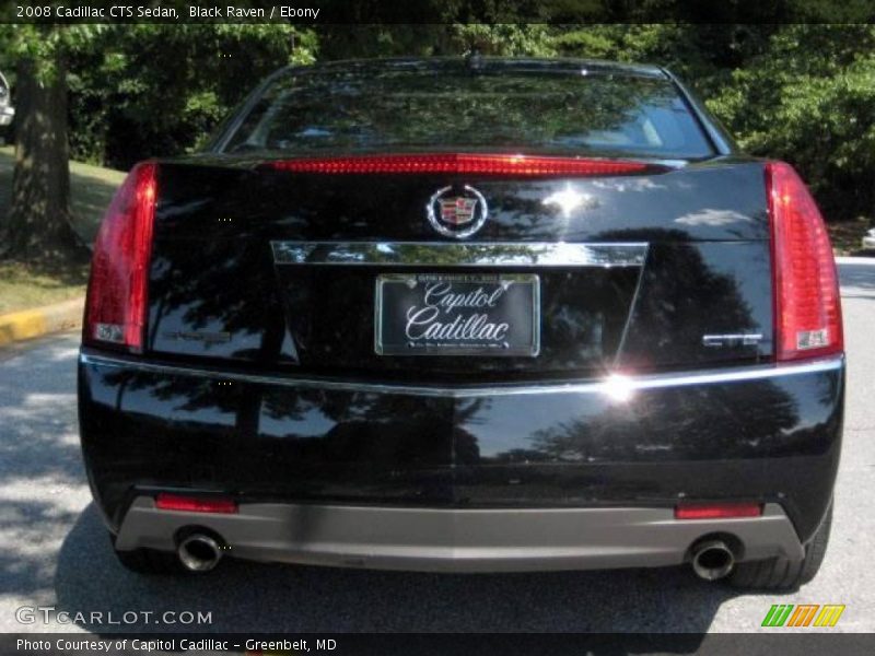 Black Raven / Ebony 2008 Cadillac CTS Sedan