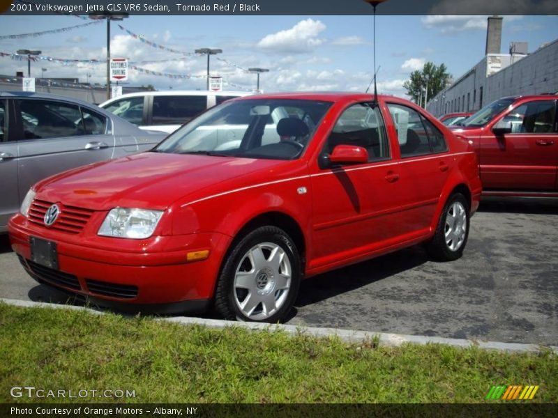 Tornado Red / Black 2001 Volkswagen Jetta GLS VR6 Sedan