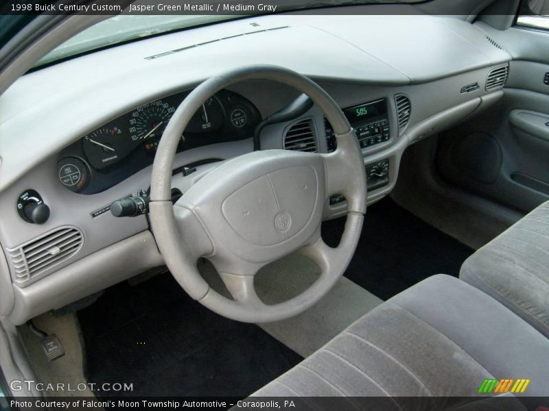 Jasper Green Metallic / Medium Gray 1998 Buick Century Custom