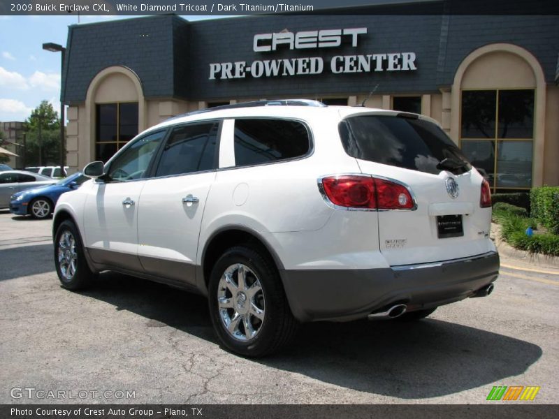 White Diamond Tricoat / Dark Titanium/Titanium 2009 Buick Enclave CXL