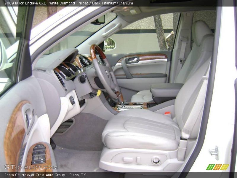 White Diamond Tricoat / Dark Titanium/Titanium 2009 Buick Enclave CXL