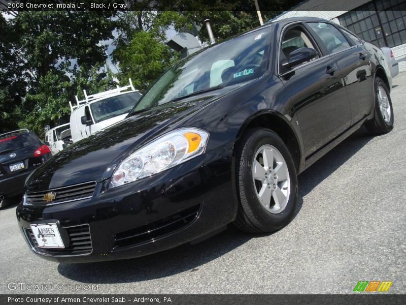 Black / Gray 2008 Chevrolet Impala LT
