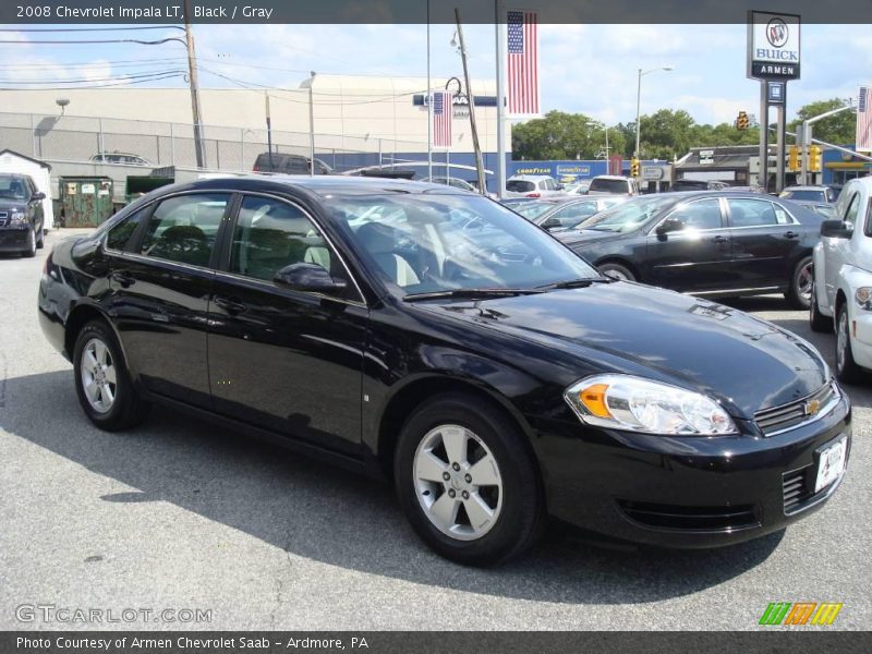 Black / Gray 2008 Chevrolet Impala LT