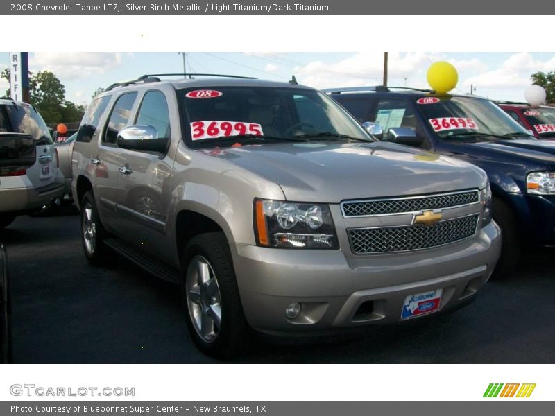 Silver Birch Metallic / Light Titanium/Dark Titanium 2008 Chevrolet Tahoe LTZ