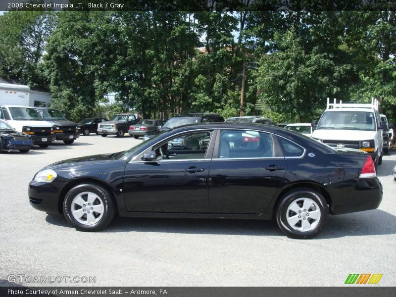 Black / Gray 2008 Chevrolet Impala LT