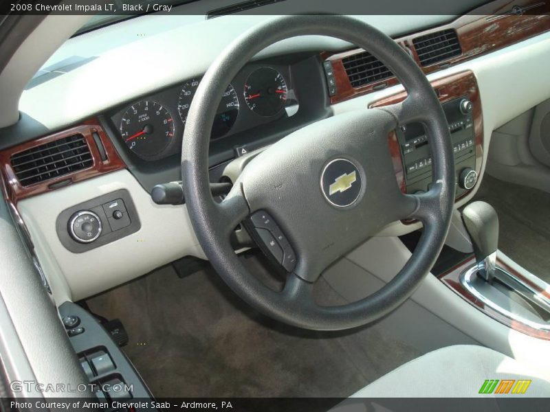 Black / Gray 2008 Chevrolet Impala LT
