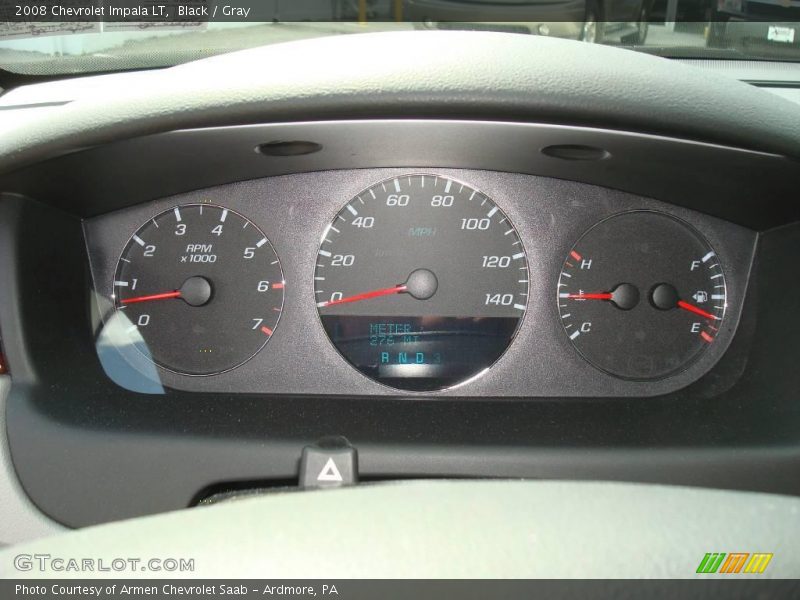 Black / Gray 2008 Chevrolet Impala LT