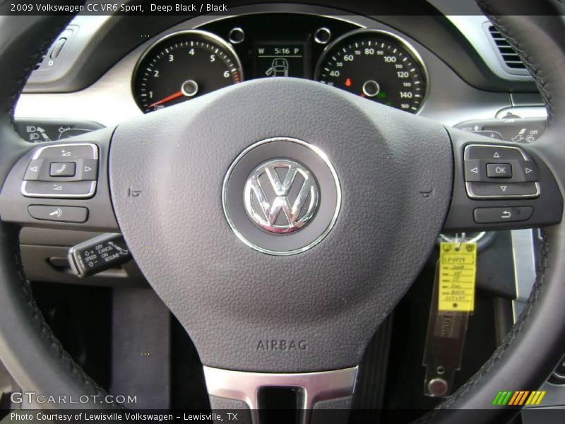 Deep Black / Black 2009 Volkswagen CC VR6 Sport