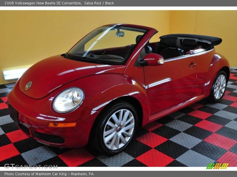 Salsa Red / Black 2008 Volkswagen New Beetle SE Convertible