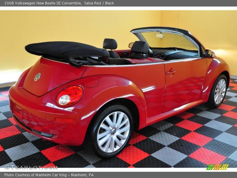 Salsa Red / Black 2008 Volkswagen New Beetle SE Convertible