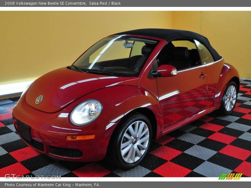 Salsa Red / Black 2008 Volkswagen New Beetle SE Convertible